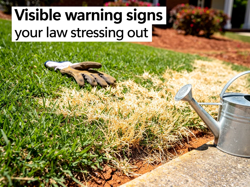 Visible warning signs your lawn is stressing out